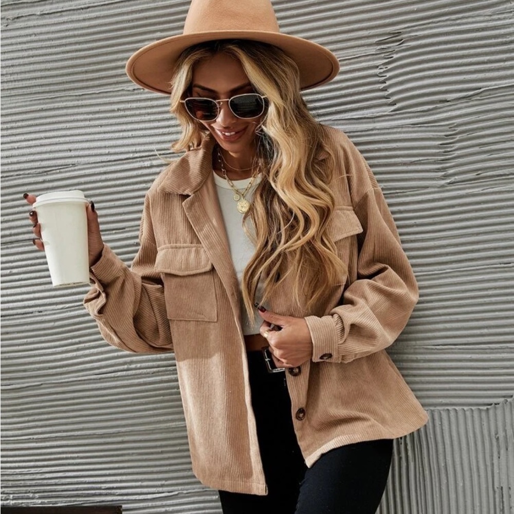 Khaki Corduroy Jacket - Picture 5 of 5